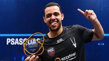 مصطفى عسل ينضم للقائمة الذهبية لفراعنة الاسكواش أبطال العالم